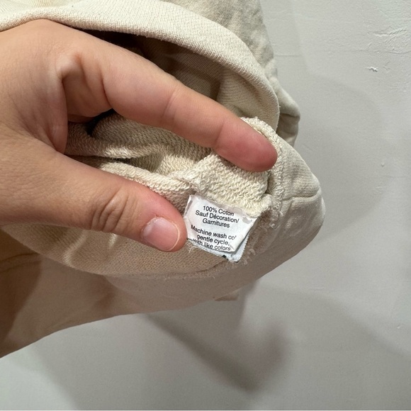 Madewell Arrowhead Lodge Funnel Neck Sweatshirt Small Cream - Picture 7 of 7